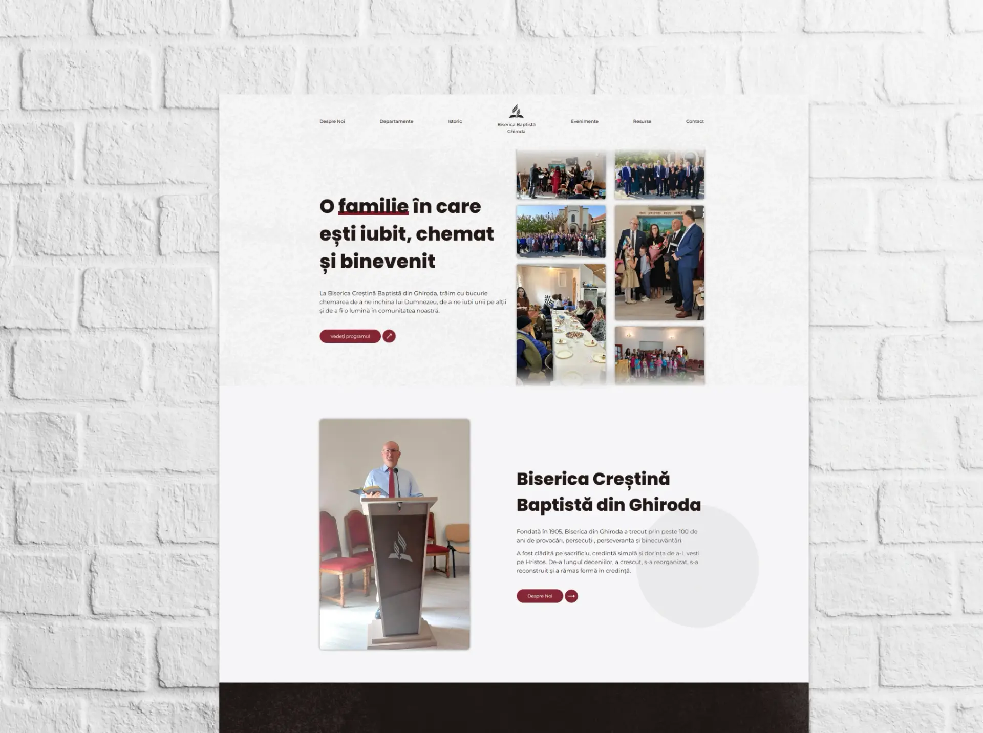 Designed and built the church’s website and contributed to creating a simple and meaningful logo.